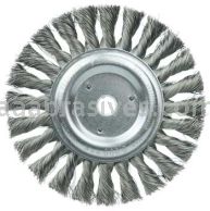 Weiler 08085 6" Standard Twist Knot Wire Wheel .014" Steel Fill 5/8"-1/2" Arbor Hole