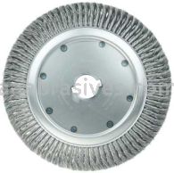 Weiler 08300 14" High Density Standard Twist Knot Wire Wheel .0118" Steel Fill 2" Arbor Hole