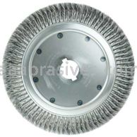 Weiler 08310 14" High Density Standard Twist Knot Wire Wheel .014" Steel Fill 2" Arbor Hole