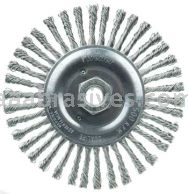 Weiler 08786 Roughneck Jr. 6" Root Pass Weld Cleaning Brush .020" Stainless Steel Wire Fill 5/8"-11 UNC Nut