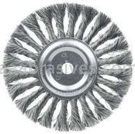 Weiler 08835 7" Standard Twist Knot Wire Wheel .014" Steel Fill 5/8" Arbor Hole