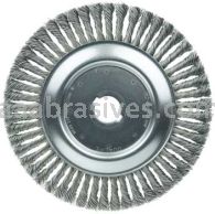 Weiler 08879 10" Cable Twist Knot Wire Wheel .023" Steel Fill 1-1/4" Arbor Hole