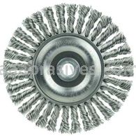 Weiler 08954 Mini Roughneck 4" Stringer Bead Wire Wheel .020" Stainless Steel Wire Fill 1/2"-3/8" Arbor Hole