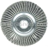 Weiler 09540 12" Standard Twist Knot Wire Wheel .023" Steel Fill 2" Arbor Hole