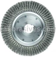 Weiler 09870 12" Standard Twist Knot Wire Wheel .023" Steel Fill 2" Arbor Hole