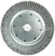 Weiler 09990 15" High Density Standard Twist Knot Wire Wheel .020" Steel Fill 2" Arbor Hole