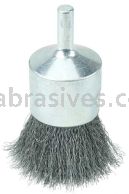 Weiler 10009V 1" Crimped Wire End Brush .006" Steel Fill Vending Ready