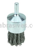 Weiler 10027 1-1/8" Knot Wire End Brush .014" Steel Fill