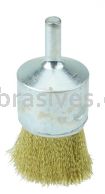 Weiler 10128 1" Crimped Wire End Brush .005" Brass Fill