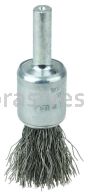 Weiler 11001 1/2" Coated Cup Crimped Wire End Brush .0104" Steel Fill
