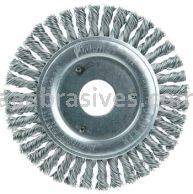 Weiler 13234 Roughneck Jr. 4-1/2" Stringer Bead Wire Wheel .020" Steel Fill 7/8" Arbor Hole