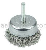 Weiler 14319 2" Crimped Wire Utility Cup Brush .0118" Stainless Steel Fill 1/4" Stem
