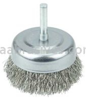 Weiler 14321 2-1/2" Crimped Wire Utility Cup Brush .014" Stainless Steel Fill 1/4" Stem