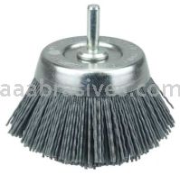 Weiler 14403 2-3/4" Nylox Utility Cup Brush .035/180 SC Crimped Fill 1/4" Stem