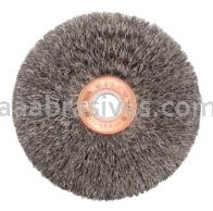 Weiler 15533 3" Small Diameter Crimped Wire Wheel .006" Steel Fill 1/2" Arbor Hole