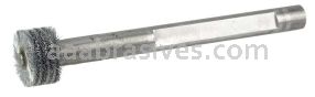 Weiler 17202 Bore-Rx 3/4"Dia. Internal Brush Deburring Tool .005" Crimped Steel Wire Fill 3/8" Face 3/8" Stem