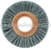 Weiler 17629 2" Small Diameter Nylox Wheel Brush .022/120 SC Crimped Fill 5/8" Arbor Hole