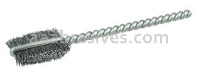 Weiler 21009 3/8" Power Tube Brush .005" Steel Wire Fill 9/16" Brush Length