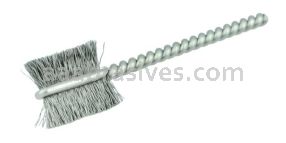 Weiler 21015 7/16" Power Tube Brush .005" Steel Wire Fill 9/16" Brush Length