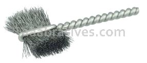 Weiler 21036 7/8" Power Tube Brush .005" Steel Wire Fill 5/8" Brush Length