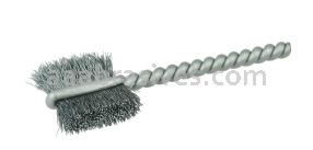 Weiler 21055 5/8" Power Tube Brush .005" Stainless Steel Wire Fill 5/8" Brush Length