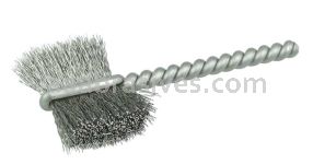 Weiler 21057 7/8" Power Tube Brush .005" Stainless Steel Wire Fill 5/8" Brush Length