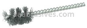 Weiler 21084 5/8" Power Tube Brush .005" Stainless Steel Wire Fill 1" Brush Length