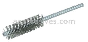 Weiler 21118 5/8" Power Tube Brush .005" Stainless Steel Wire Fill 2" Brush Length