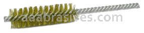 Weiler 21219 5/8" Power Tube Brush .008" Brass Wire Fill 2" Brush Length