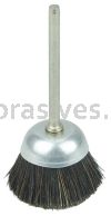 Weiler 26095 1" Miniature Cup Brush Stiff Hair Fill 1/8" Stem
