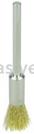 Weiler 26106 1/4" Miniature Wire End Brush .005" Brass Fill 1/8" Stem