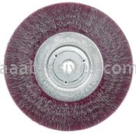 Weiler 35105 6" Polyflex Encapsulated Narrow Face Crimped Wire Wheel .0104" Steel Fill 5/8"-1/2" Arbor Hole
