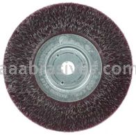 Weiler 35117 6" Polyflex Encapsulated Narrow Face Crimped Wire Wheel .014" Steel Fill 5/8"-1/2" Arbor Hole