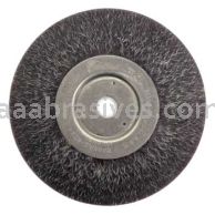Weiler 35135 8" Polyflex Encapsulated Narrow Face Crimped Wire Wheel .014" Steel Fill 5/8" Arbor Hole