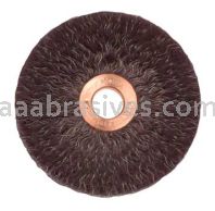 Weiler 35260 3" Polyflex Encapsulated Small Diameter Crimped Wire Wheel .014" Steel Fill 1/2" Arbor Hole