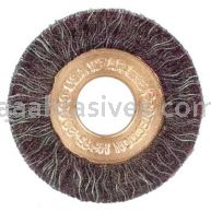 Weiler 35294 1-1/4" Polyflex Encapsulated Small Diameter Crimped Wire Wheel .014" Steel Fill 3/8" Arbor Hole