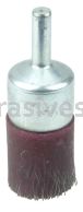Weiler 35505 3/4" Polyflex Encapsulated Crimped Wire End Brush .0104" Stainless Steel Fill