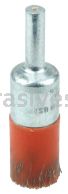 Weiler 35535 1/2" Polyflex Encapsulated Crimped Wire End Brush .0104" Steel Fill