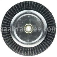 Weiler 35600 Roughneck 7" Polyflex Encapsulated Root Pass Weld Cleaning Brush .020" Steel Fill 5/8"-11 UNC Nut