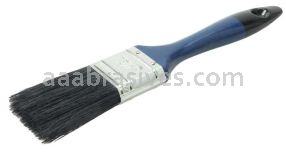 Weiler 40001 1-1/2" Varnish Brush Black China Bristle Fill 2-1/4" Trim Length Blue Foam Handle