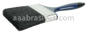 Weiler 40010 4" Varnish Brush Black China Bristle Fill 3" Trim Length Blue Foam Handle