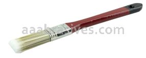 Weiler 40014 1" Flat Sash Brush Poly/Nylon Fill 2-1/4" Trim Length Red Lacquered Handle