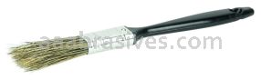 Weiler 40026 1/2" Disposable Chip & Oil Brush Grey China Bristle 1-3/4" Trim Length Plastic Handle
