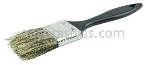 Weiler 40028 1-1/2" Disposable Chip & Oil Brush Grey China Bristle 1-3/4" Trim Length Plastic Handle