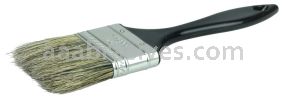Weiler 40029 2" Disposable Chip & Oil Brush Grey China Bristle 1-3/4" Trim Length Plastic Handle