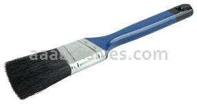 Weiler 40041 1-1/2" Angled Sash Brush Black China Bristle 2-1/4" Trim Length Blue Foam Handle