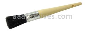 Weiler 40056 #6 13/16" Oval Sash Brush Black China Bristle 2" Trim Length Plain Foam Handle