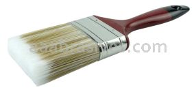 Weiler 40060 3" Varnish Brush Poly/Nylon Fill 3" Trim Length Red Foam Handle
