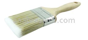 Weiler 40061 3" Wall Paint Brush Poly/Nylon Fill 3-1/4" Trim Length Sanded Wood Handle