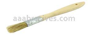 Weiler 40065 1/2" Chip & Oil Brush White Bristle 1-1/2" Trim Length Wood Handle
